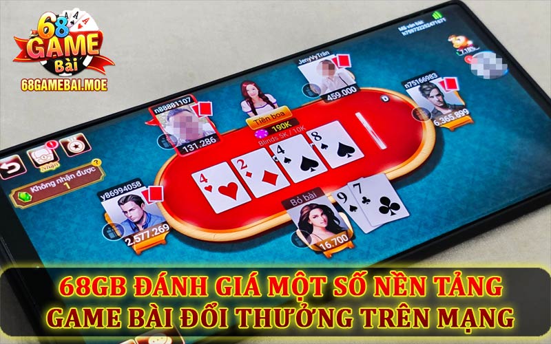 68GB đánh giá một số nền tảng game bài đổi thưởng trên mạng