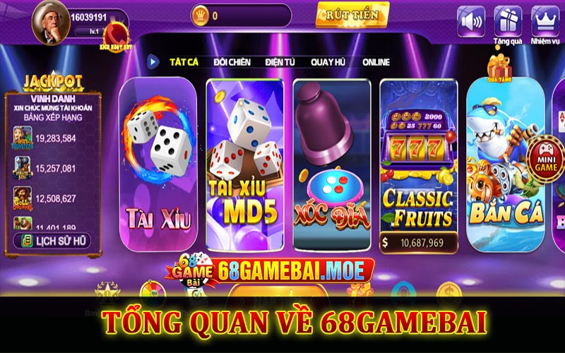 Thông tin tổng quan về 68Gamebai