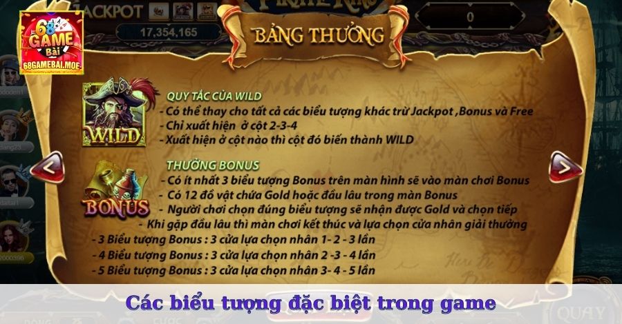 Các biểu tượng đặc biệt trong game