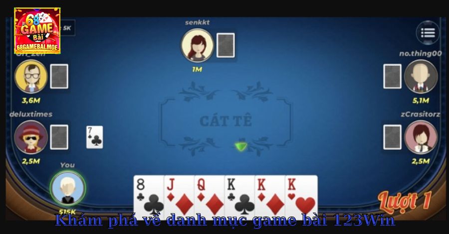 Khám phá về danh mục game bài 123Win