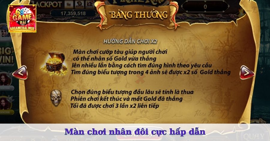 Màn chơi nhân đôi cực hấp dẫn