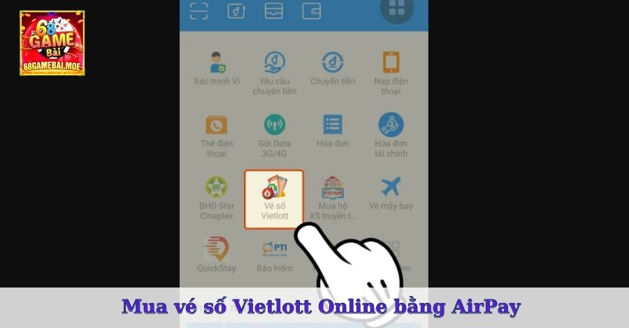 Mua vé số Vietlott Online bằng AirPay