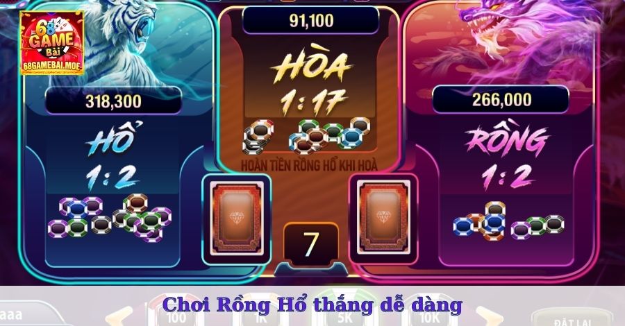 Chơi Rồng Hổ thắng dễ dàng