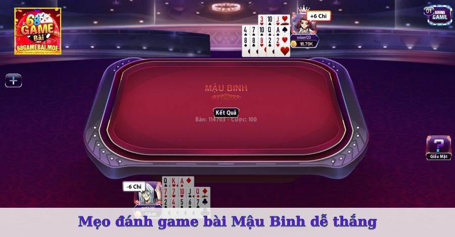 Mẹo đánh game bài Mậu Binh dễ thắng