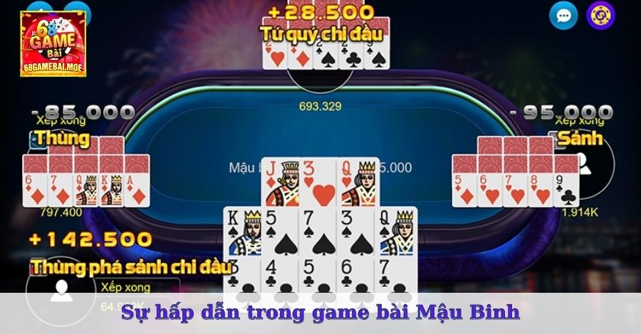 Sức hút trong game bài Mậu Binh